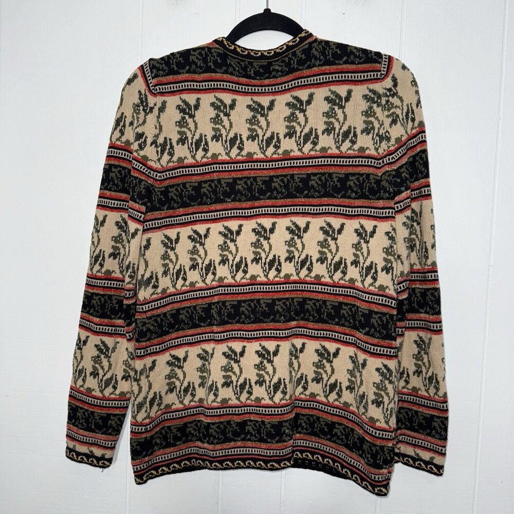 Appleseed’s Women’s Floral Embroidered Cardigan Sweater Ranch Country Size Small - Picture 2 of 6